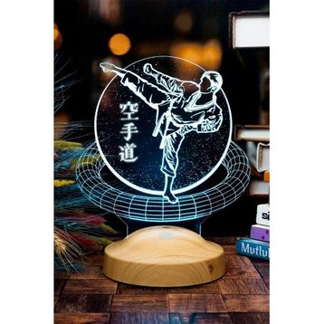 Sevgi Lambası Karate Tekvando Judo Sporcuya 3d Led Lamba