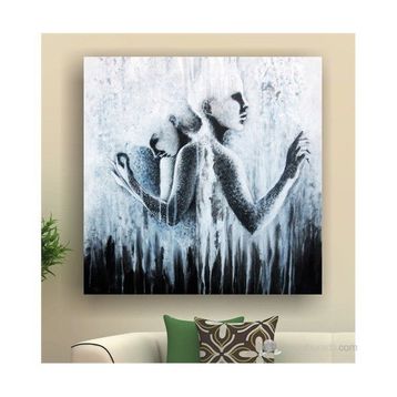 Sevgililer Kanvas Tablo
