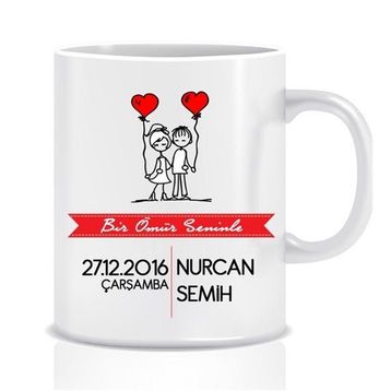Sevgiliye İsimli Kupa Bardak