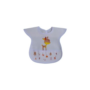 Sevi Bebe Beyaz Muşamba Mama Önlüğü
