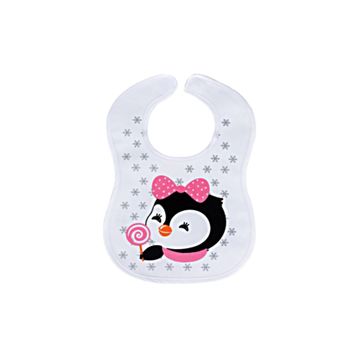 Sevi Bebe Cırtlı Havlu Penguen Mama Önlüğü