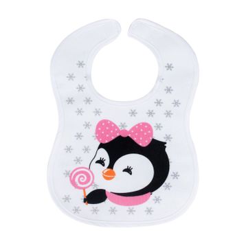 Sevi Bebe Cırtlı Havlu Penguen Mama Önlüğü