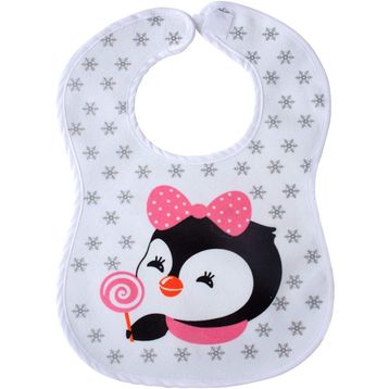 Sevi Bebe Cırtlı Havlu Penguen Mama Önlüğü