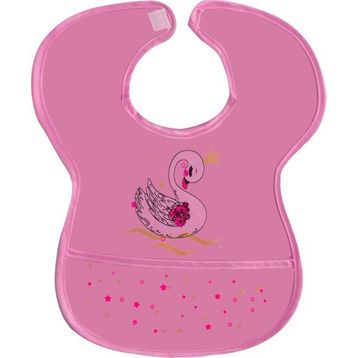 Sevi Bebe Cırtlı Muşamba Kuğu Mama Önlüğü