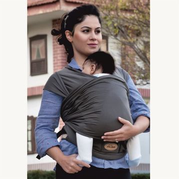 Sevi Bebe Gri Bel Destekli Sling