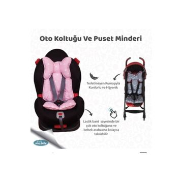 Sevi Bebe Gri Yıldız Puset ve Oto Koltuk Minderi