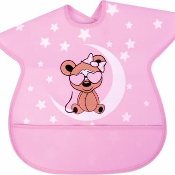 Sevi Bebe Pembe Büyük Muşamba Mama Önlüğü