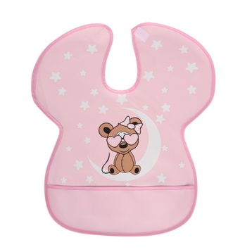 Sevi Bebe Pembe Büyük Muşamba Mama Önlüğü
