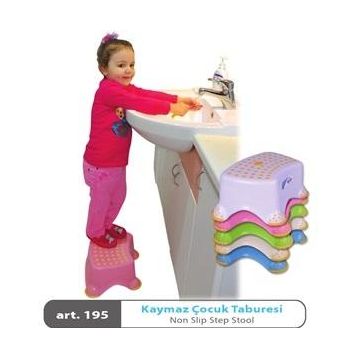 Sevi Bebe Pembe Kaymaz Çocuk Taburesi
