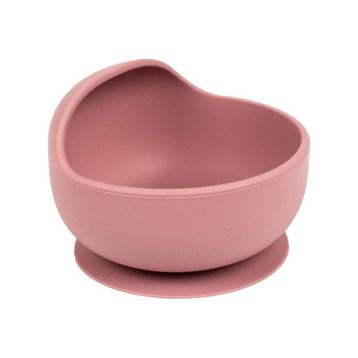 Sevi Bebe Pembe Vakum Tabanlı Silikon Kase
