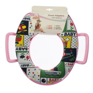 Sevi Bebe Tutmalı Pembe Klozet Adaptörü