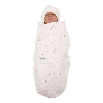 Sevi Bebe Yeni Sezon 0-3 Ay Desenli %100 Pamuklu Interlok Bebe Kundak