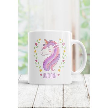 Sevimli Unicorn Tasarımı Kupa Bardak