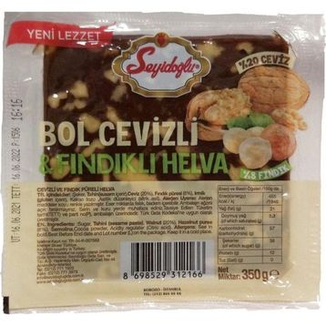 Seyidoğlu Bol Cevizli ve Fındıklı Helva 350 gr Yaz Helvası