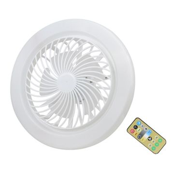 SFALCI E27 Küçük Fan LED Işıklı Uzaktan Kumandalı Sessiz Tavan Vantilatörü