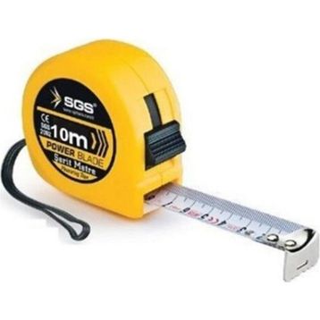 SGS 10 mx25 mm Power Blade Şerit Metre