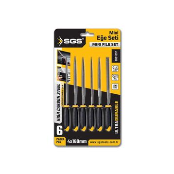 SGS 1357 6 Parça 4x160 mm Mini Eğe Seti