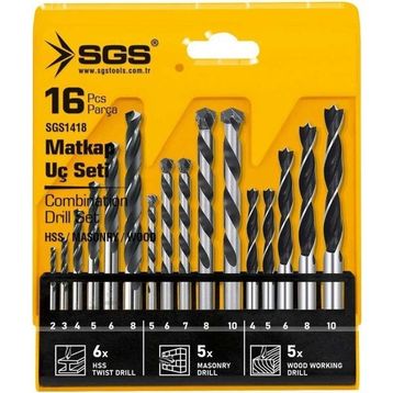 SGS 1418 16 Parça Matkap Ucu