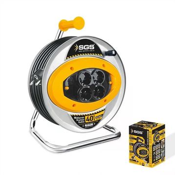 SGS 2112 40 mt Metal Makaralı Uzatma Kablosu