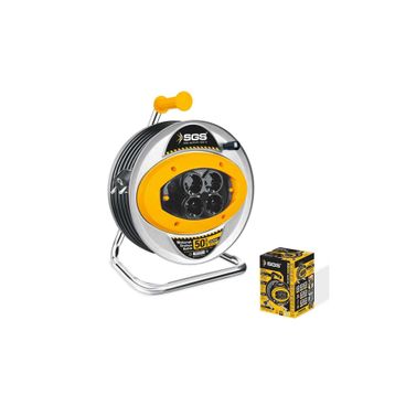 SGS 2113 50 mt Metal Makaralı Uzatma Kablosu