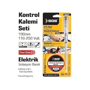 SGS 2'li Kontrol Kalemi-Elektrik Bandı Setİ