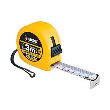 SGS 3 mt x 16 mm Çelik Şerit Metre