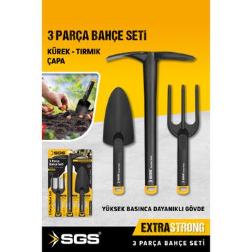SGS 3 Parça Plastik Bahçe Seti
