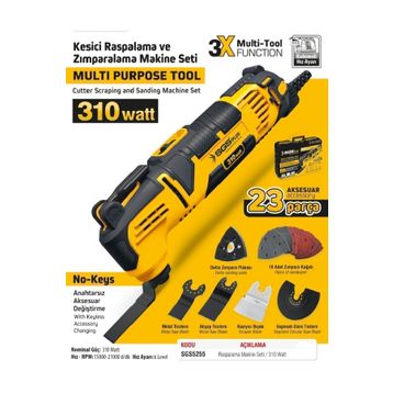 SGS 5255 310 W Kesici Raspalama Ve Zımpara Makinesi