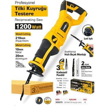 SGS 5270 1200 W Tilki Kuyruğu Testere