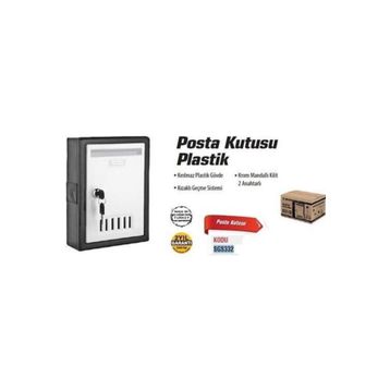 SGS SGS332 Plastik İki Anahtarlı Posta Kutusu