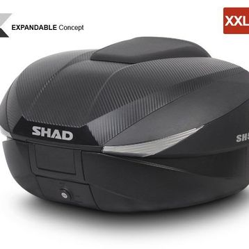 Shad SH58X Siyah Carbon Arka Motosiklet Çantası