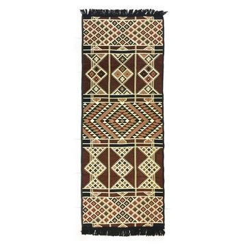 Shark Anatolia Baklava Kahve 70x190 cm Kilim