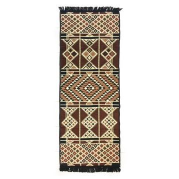 Shark Anatolia Baklava Kahve 70x190 cm Kilim