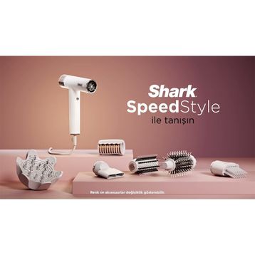 Shark SpeedStyle Air 5in1 Beyaz Saç Kurutma ve Şekillendirme Makinesi