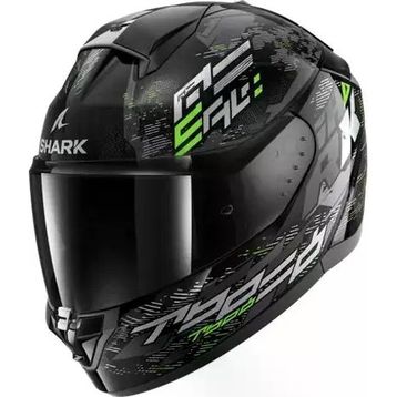Shark Yeşil Siyah 0338 Shark Ridill 2 Molokai Kapalı Kask