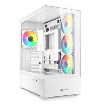 Sharkoon AK6 RGB Panoramik Cam ATX Gaming Bilgisayar Kasası