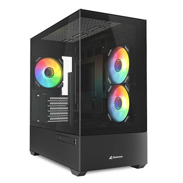 Sharkoon MK6 RGB Fanlı Siyah Micro ATX Gaming Bilgisayar Kasası