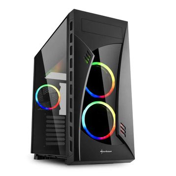 Sharkoon Night-Shark-RGB LED Fanlı E- ATX Oyuncu Kasası