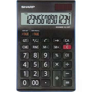 Sharp EL-145T-BL 14 Hane Masaüstü Hesap Makinesi