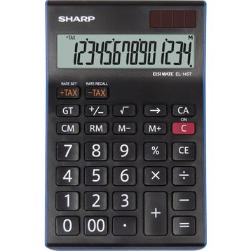 Sharp EL-145T-BL 14 Hane Masaüstü Hesap Makinesi