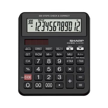 Sharp EL-CC12D 12 Hane İşlem Kontrollü Masaüstü Hesap Makinesi