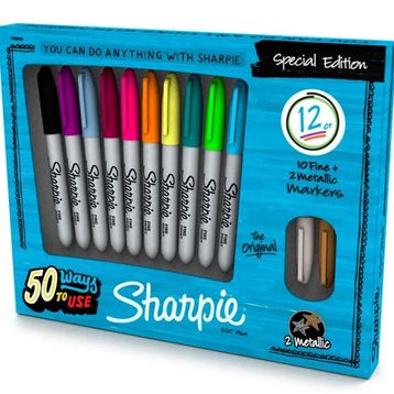 Sharpie 1909896 Fine Permanent Karışık Renkler Markör
