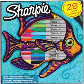 Sharpie 2061125 Fine Permanent 28'li Balık Markör Kalem