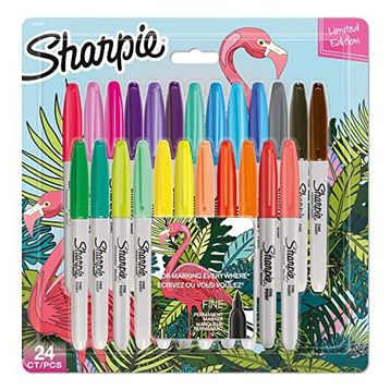 Sharpie 24'lü Fine Permanent Markör Karışık Flamingo Sharpie