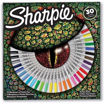 Sharpie 30'lu Kertenkele Permanent Markör Kalem Seti