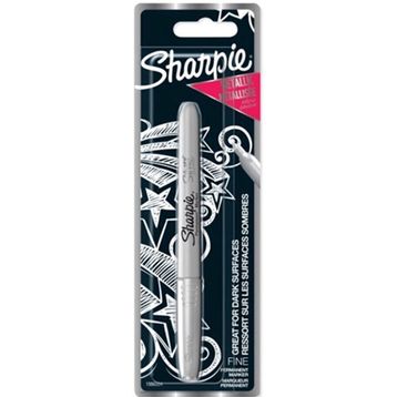 Sharpie Permanent Metalik Gümüş Tekli Bls Markör