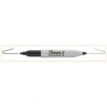 Sharpie S0811100 Siyah Çift Uçlu Permanent Markör Kalem