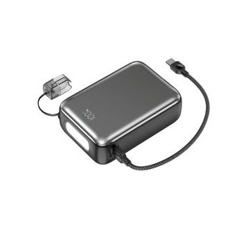 Shaza Nexa Serisi 20.000 Mah Gri Kendinden Kablolu Powerbank