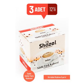 Shazel Sütlü Türk Kahvesi 12'li Kahve