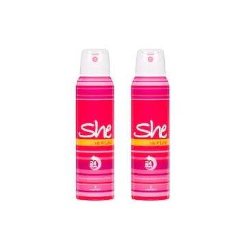 She Is Fun 2x150 ml Kadın Deodorant